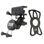 RAM-B-177-UN7U:RAM-B-177-UN7U_1:RAM® X-Grip® Phone Mount with Glare Shield Clamp Base