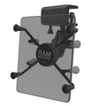 RAM-B-177-UN8U:RAM-B-177-UN8U_1:RAM® X-Grip® Mount with Glare Shield Clamp Base for 7"-8" Tablets