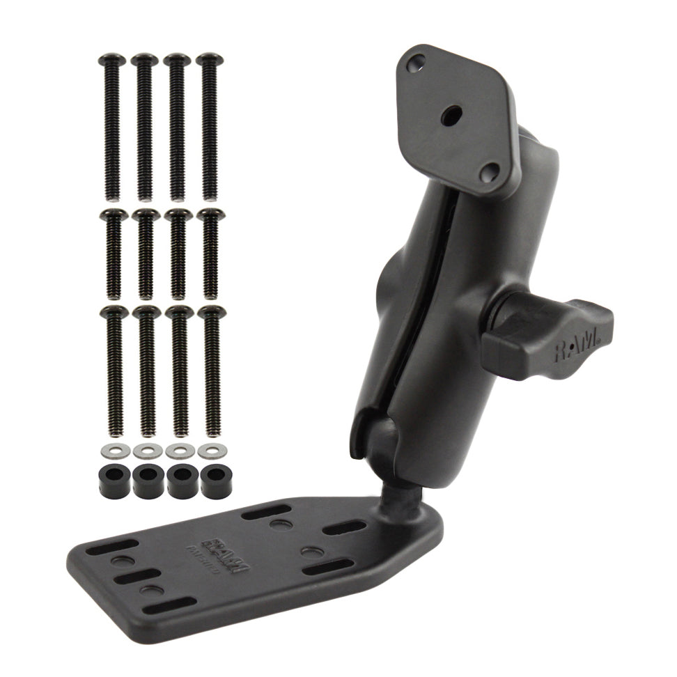 RAM-B-183U:RAM-B-183U_1:RAM® Offset Reservoir Cover Double Ball Mount
