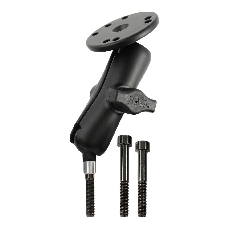 RAM-B-186-202U:RAM-B-186-202U_1:RAM® Handlebar Clamp Mount with M8 Bolts and Round Plate - Medium