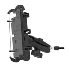 RAM-B-186-M6-PD4U:RAM-B-186-M6-PD4U_1:RAM® Quick-Grip™ XL Phone Mount with Grab Handle & A-Pillar M6 Bolt Base
