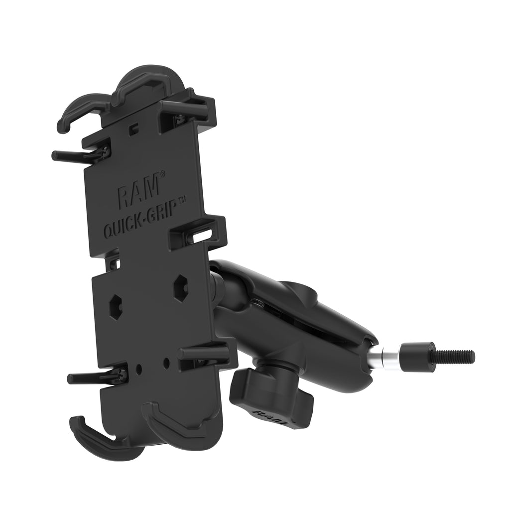 RAM-B-186-M6-PD4U:RAM-B-186-M6-PD4U_1:RAM® Quick-Grip™ XL Phone Mount with Grab Handle & A-Pillar M6 Bolt Base