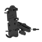 RAM-B-186-M6-PD4U:RAM-B-186-M6-PD4U_1:RAM® Quick-Grip™ XL Phone Mount with Grab Handle & A-Pillar M6 Bolt Base