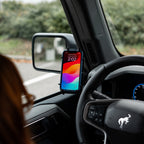RAM-B-186-M6-PD4U:RAM-B-186-M6-PD4U_1:RAM® Quick-Grip™ XL Phone Mount with Grab Handle & A-Pillar M6 Bolt Base