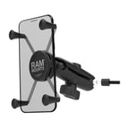 RAM-B-186-M6-UN10U:RAM-B-186-M6-UN10U_1:RAM® X-Grip® Large Phone Mount with Grab Handle & A-Pillar M6 Bolt Base