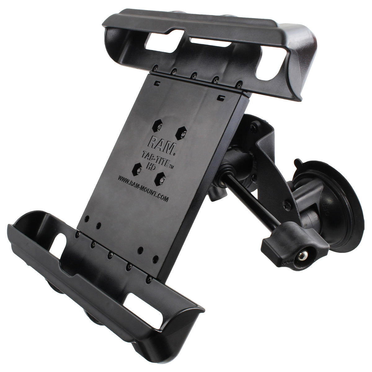 RAM-B-189-A-TAB17-ALA1-KRU:RAM-B-189-A-TAB17-ALA1-KRU_1:RAM® Tab-Tite™ Dual Suction Mount for iPad 1-4 with Case