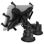 RAM-B-189-PIV1-A-UN9U:RAM-B-189-PIV1-A-UN9U_1:RAM® X-Grip® with Twist-Lock™ Pivot Suction for 9"-11" Tablets - Short