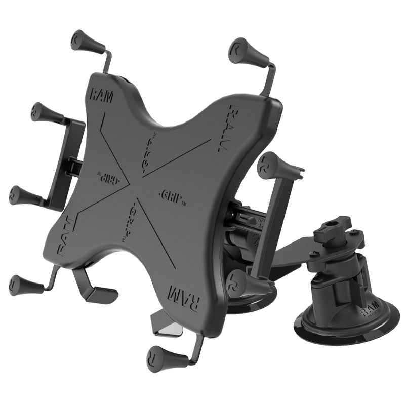 RAM-B-189-PIV1-UN9-KRU:RAM-B-189-PIV1-UN9-KRU_1:RAM® X-Grip® with RAM® Twist-Lock™ Pivot Suction for 9"-11" Tablets