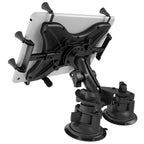 RAM-B-189-PIV1-UN9U:RAM-B-189-PIV1-UN9U_1:RAM® X-Grip® with Twist-Lock™ Pivot Suction for 9"-11" Tablets - Medium