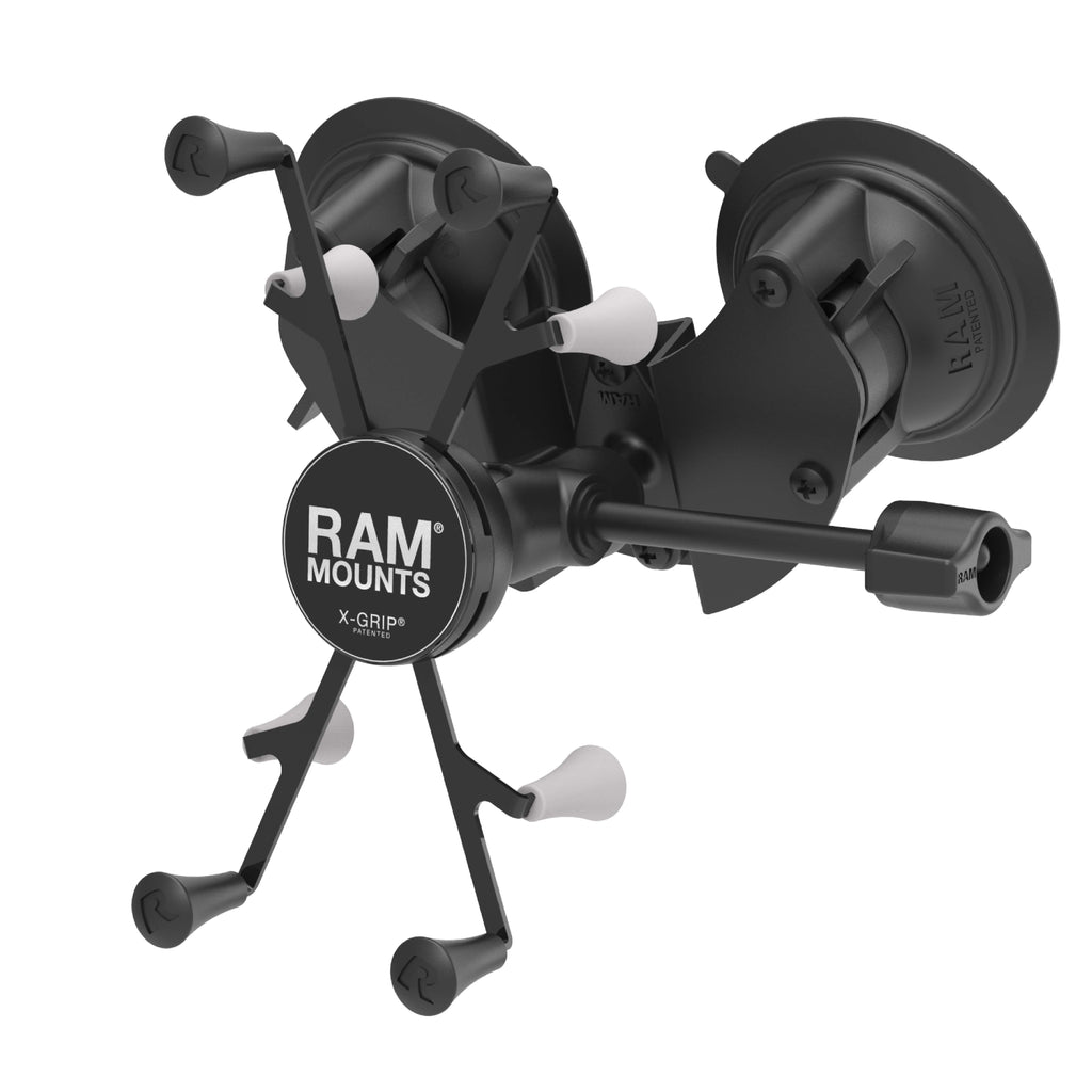 RAM-B-189-UN8-ALA1-KRU:RAM-B-189-UN8-ALA1-KRU_1:RAM® X-Grip® with RAM® Twist-Lock™ Dual Suction for 7"-8" Tablets