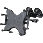 RAM-B-189-UN9-FRO1-KRU:RAM-B-189-UN9-FRO1-KRU_1:RAM® X-Grip® with Dual Suction for 9"-11" Tablets - Flat Plate