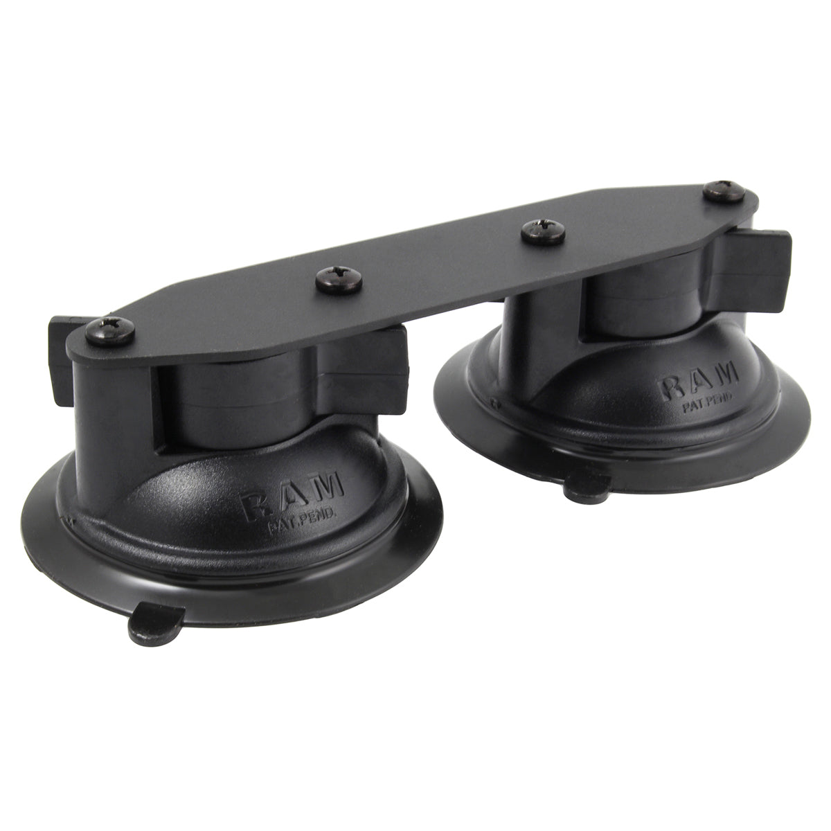 RAM-B-189B-FRO1U:RAM-B-189B-FRO1U_1:RAM® Twist-Lock™ Dual Suction Cup Base with Straight Plate
