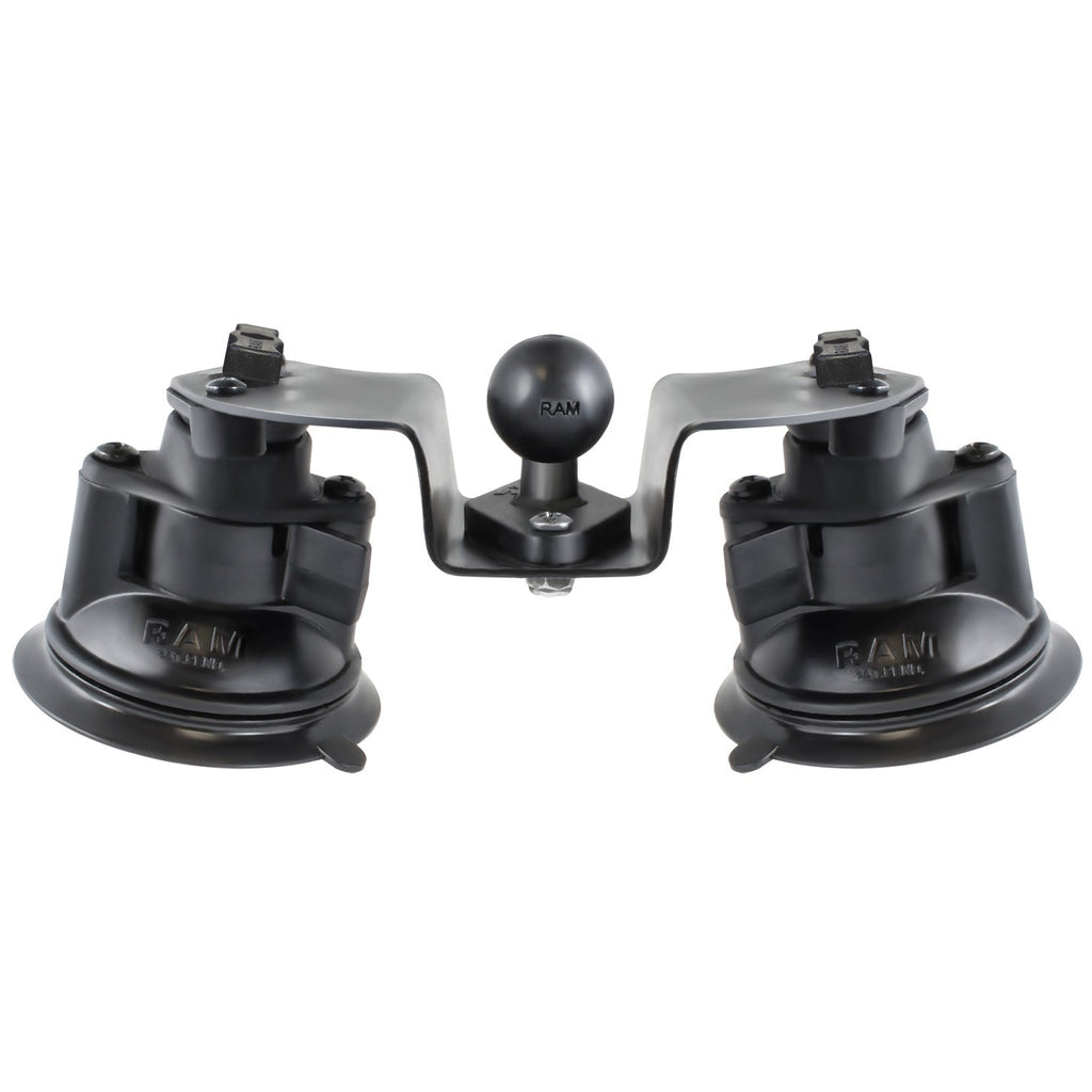 RAM-B-189B-PIV1U:RAM-B-189B-PIV1U_1:RAM® Twist-Lock™ Dual Pivot Suction Cup Base with Ball