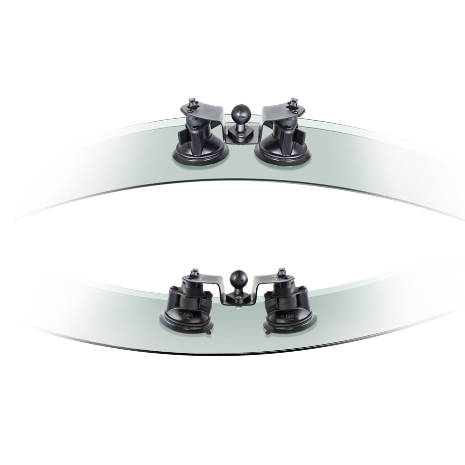RAM-B-189B-PIV1U:RAM-B-189B-PIV1U_1:RAM® Twist-Lock™ Dual Pivot Suction Cup Base with Ball