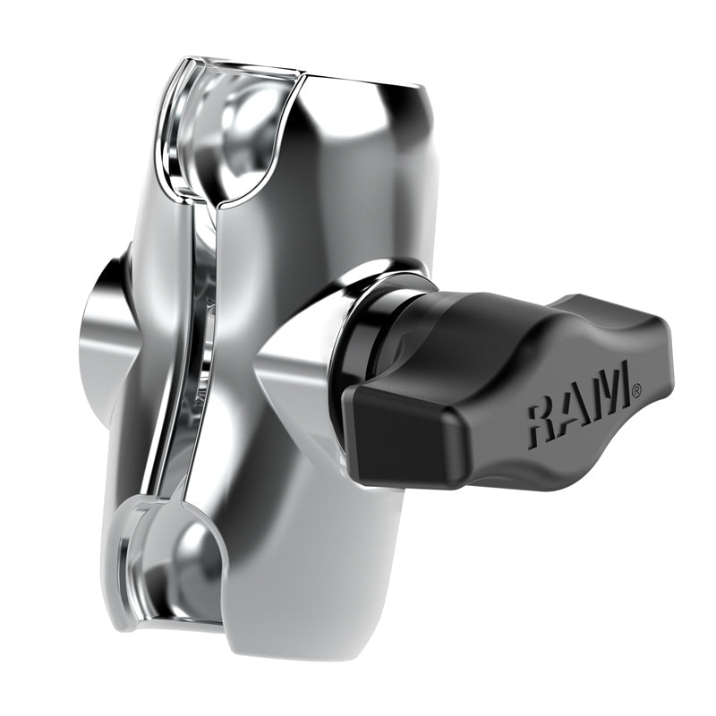 RAM-B-201-ACHU:RAM-B-201-ACHU_1:RAM® Chrome Double Socket Arm - B Size Short