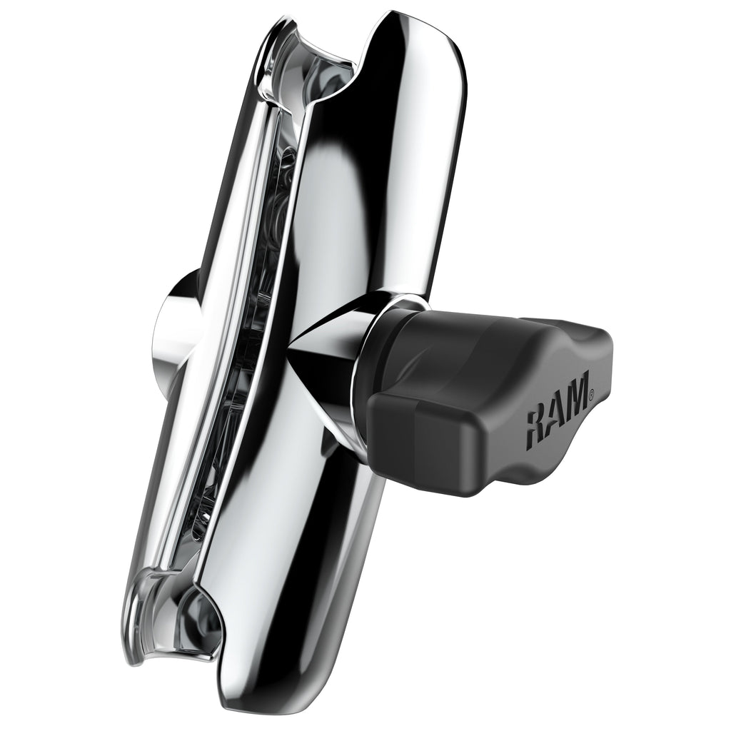 RAM-B-201CHU:RAM-B-201CHU_1:RAM® Chrome Double Socket Arm - B Size Medium