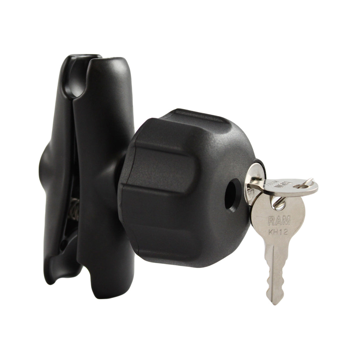 RAM-B-201LU:RAM-B-201LU_1:RAM® Double Socket Arm with Key Lock Knob - B Size Medium