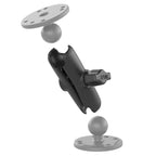 RAM-B-201U:RAM-B-201U_1:RAM® Double Socket Arm - B Size Medium