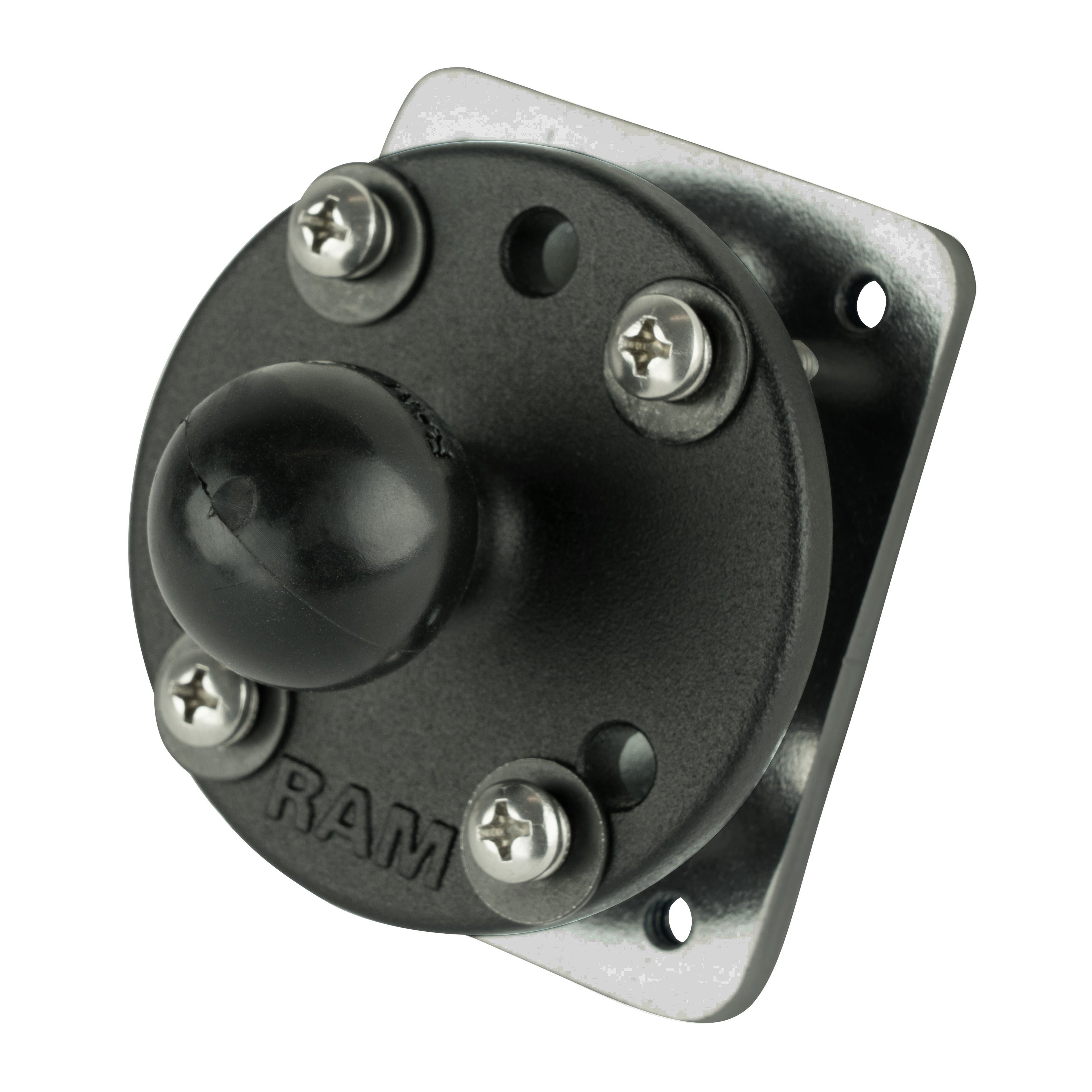 RAM-B-202-225-2U:RAM-B-202-225-2U_1:RAM® Drill-Down Dashboard Ball Base with Backing Plate - B Size