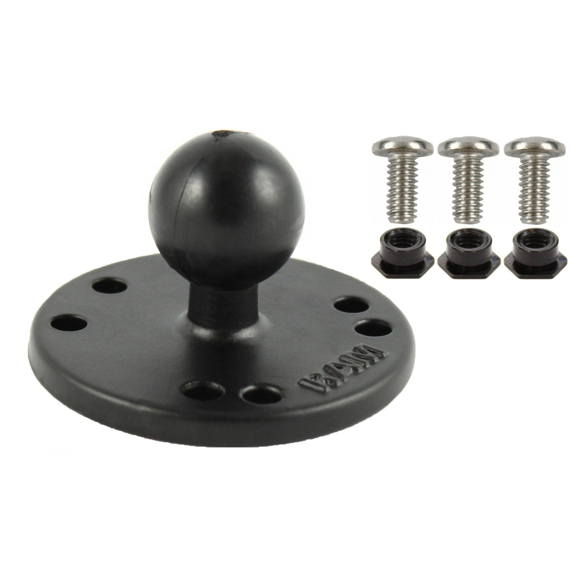 RAM-B-202-G2U:RAM-B-202-G2U_1:RAM® Round Plate with Ball & #6-32 Hardware for Garmin GPSMAP + More
