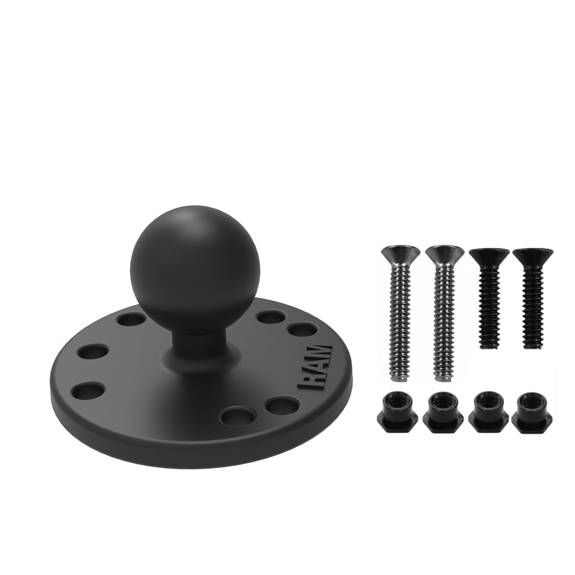 RAM-B-202-G3U:RAM-B-202-G3U_1:RAM® Round Plate with Ball & Mounting Hardware for Garmin StreetPilot