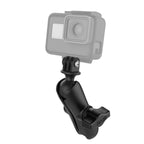 RAM-B-202-GOP1-201U:RAM-B-202-GOP1-201U_1:RAM® Double Socket Arm with Universal Action Camera Adapter