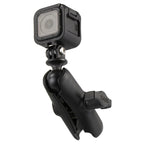 RAM-B-202-GOP1-201U:RAM-B-202-GOP1-201U_1:RAM® Double Socket Arm with Universal Action Camera Adapter