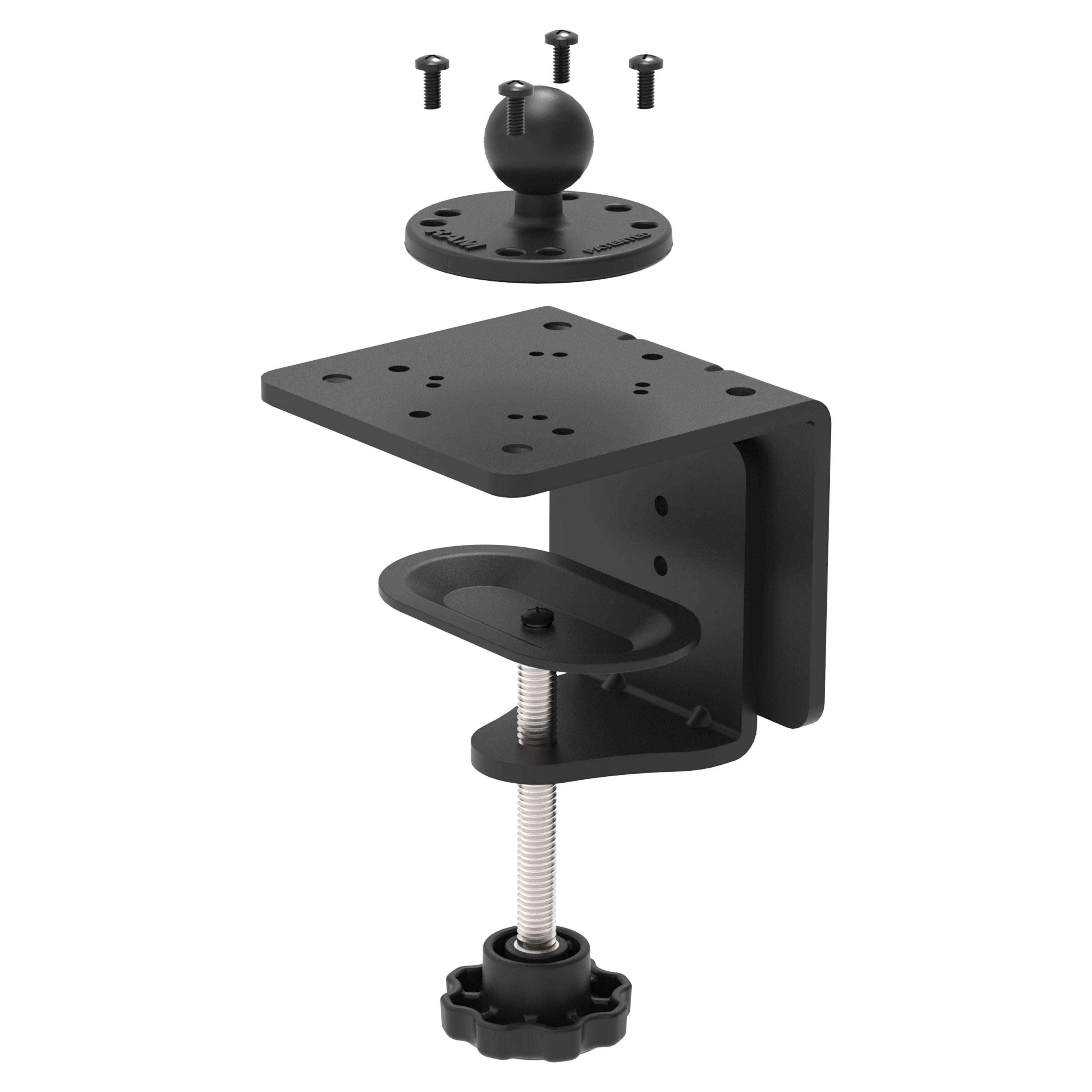 RAM-B-202U-CC1:RAM-B-202U-CC1_1:RAM® Heavy Duty C-Clamp Base with B Size Ball