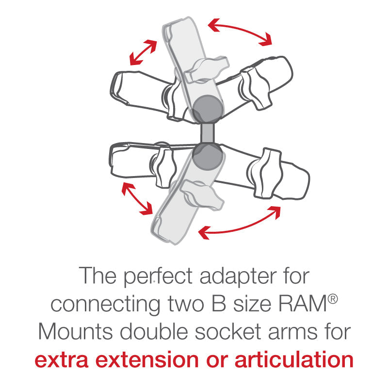 RAM-B-230U:RAM-B-230U_1:RAM® Double Ball Adapter - B Size