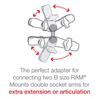 RAM-B-230U:RAM-B-230U_1:RAM® Double Ball Adapter - B Size