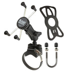 RAM-B-231-2-UN10:RAM-B-231-2-UN10_1:RAM® X-Grip® Large Phone Mount with ATV/UTV Rail Base