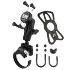 RAM-B-231-2-UN7U:RAM-B-231-2-UN7U_1:RAM® X-Grip® Phone Mount with ATV/UTV Rail Base