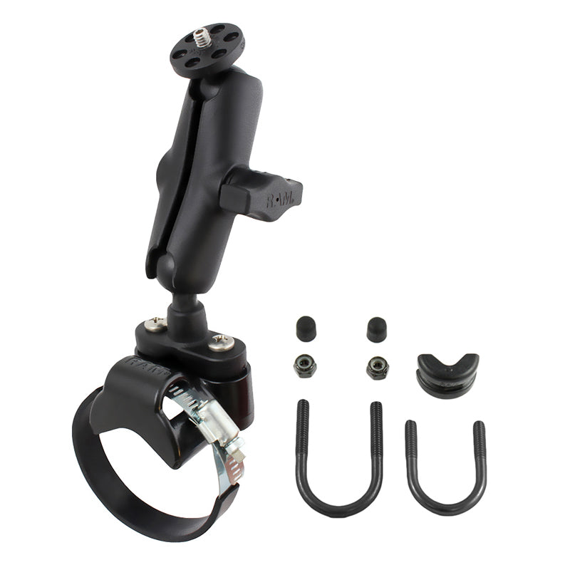 RAM-B-231Z-2-366U:RAM-B-231Z-2-366U_1:RAM® ATV/UTV Rail Mount with 1/4"-20 Camera Adapter - Medium Arm
