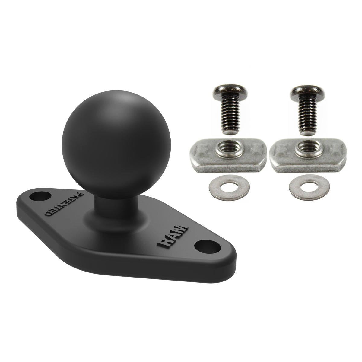 RAM-B-238-FP2U:RAM-B-238-FP2U_1:RAM® Ball Adapter with Flat Panel Mounting Hardware - 3/8" Screws