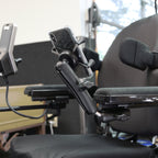 RAM-B-238-WCT-2-UN7:RAM-B-238-WCT-2-UN7_1:RAM® X-Grip® Phone Mount for Wheelchair Armrests 
