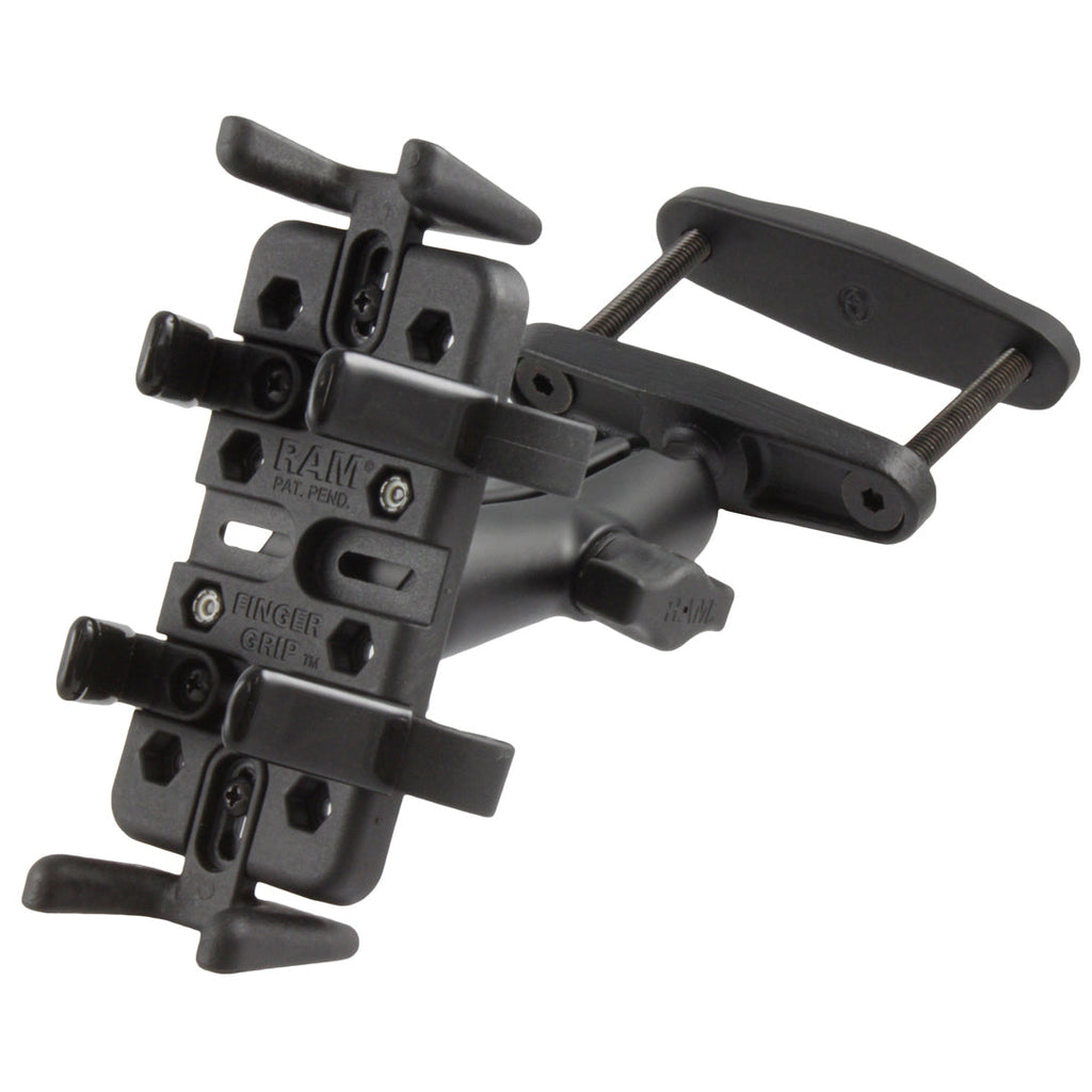 RAM-B-247-3-UN4U:RAM-B-247-3-UN4U_1:RAM® Finger-Grip™ Universal Holder with 3" Square Post Clamp Mount