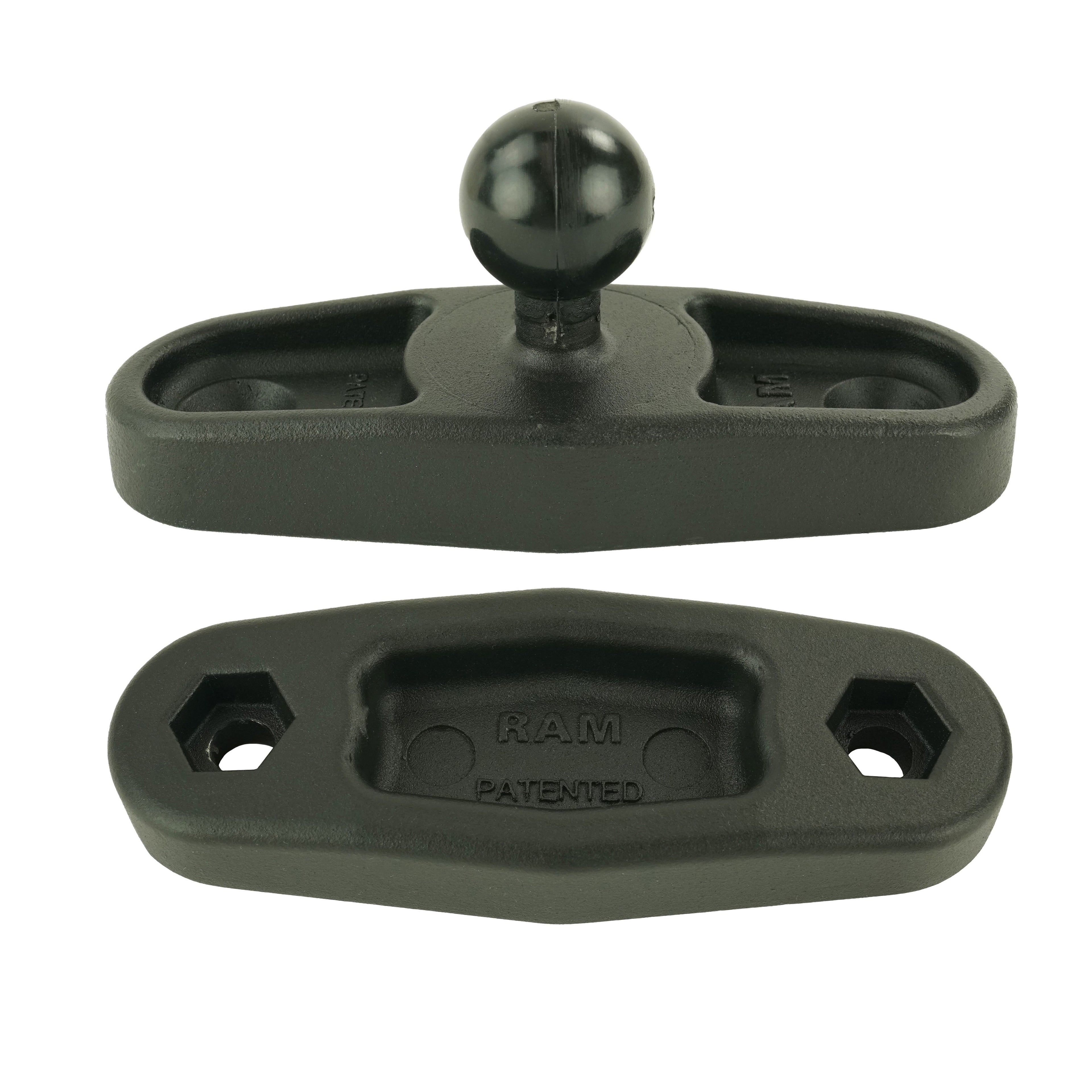 RAM-B-247U-3NH:RAM-B-247U-3NH_1:RAM® Square Post Clamp Base for Posts up to 3" Wide Without Hardware