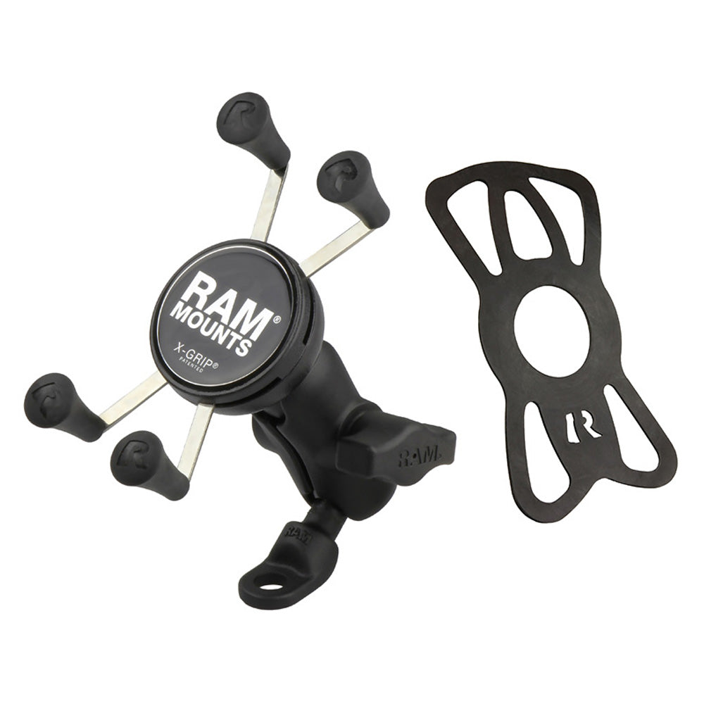 RAM-B-272-A-UN7:RAM-B-272-A-UN7_1:RAM® X-Grip® Phone Mount with 9mm Angled Bolt Head Adapter