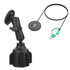 RAP-B-299-4-AP-MAG-1-W2MU:RAM-B-299-4-AP-MAG-1-W2MU_1:RAM® Stubby™ Cup Holder Mount with RAM® Qi2 15W Wireless Charger