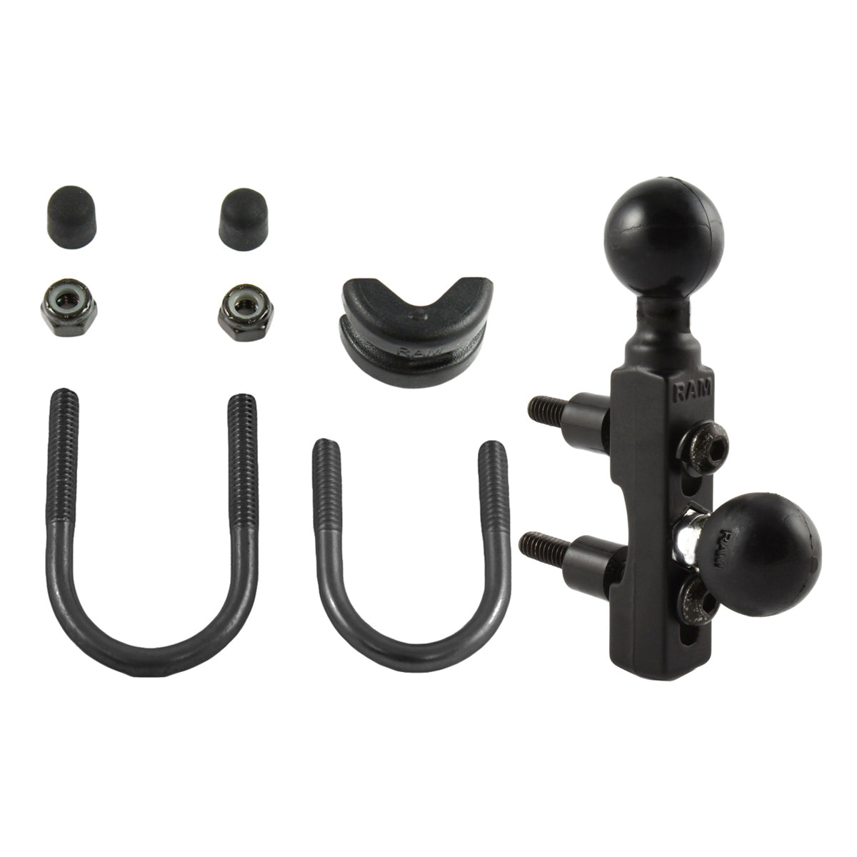 RAM-B-309-8U:RAM-B-309-8U_1:RAM® Motorcycle Brake/Clutch Reservoir & Handlebar Double Ball Base