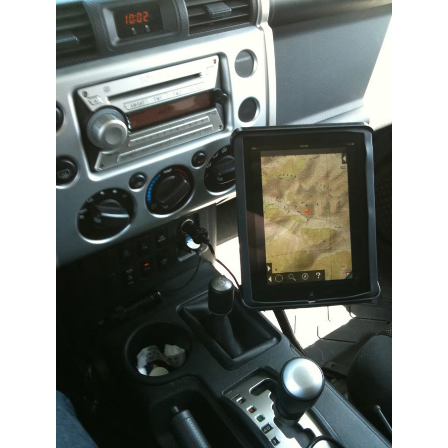 RAM-B-316-1-TAB3:RAM-B-316-1-TAB3_1:RAM® Tab-Tite™ with RAM® Pod™ I Vehicle Mount for iPad Gen 1-4 + More