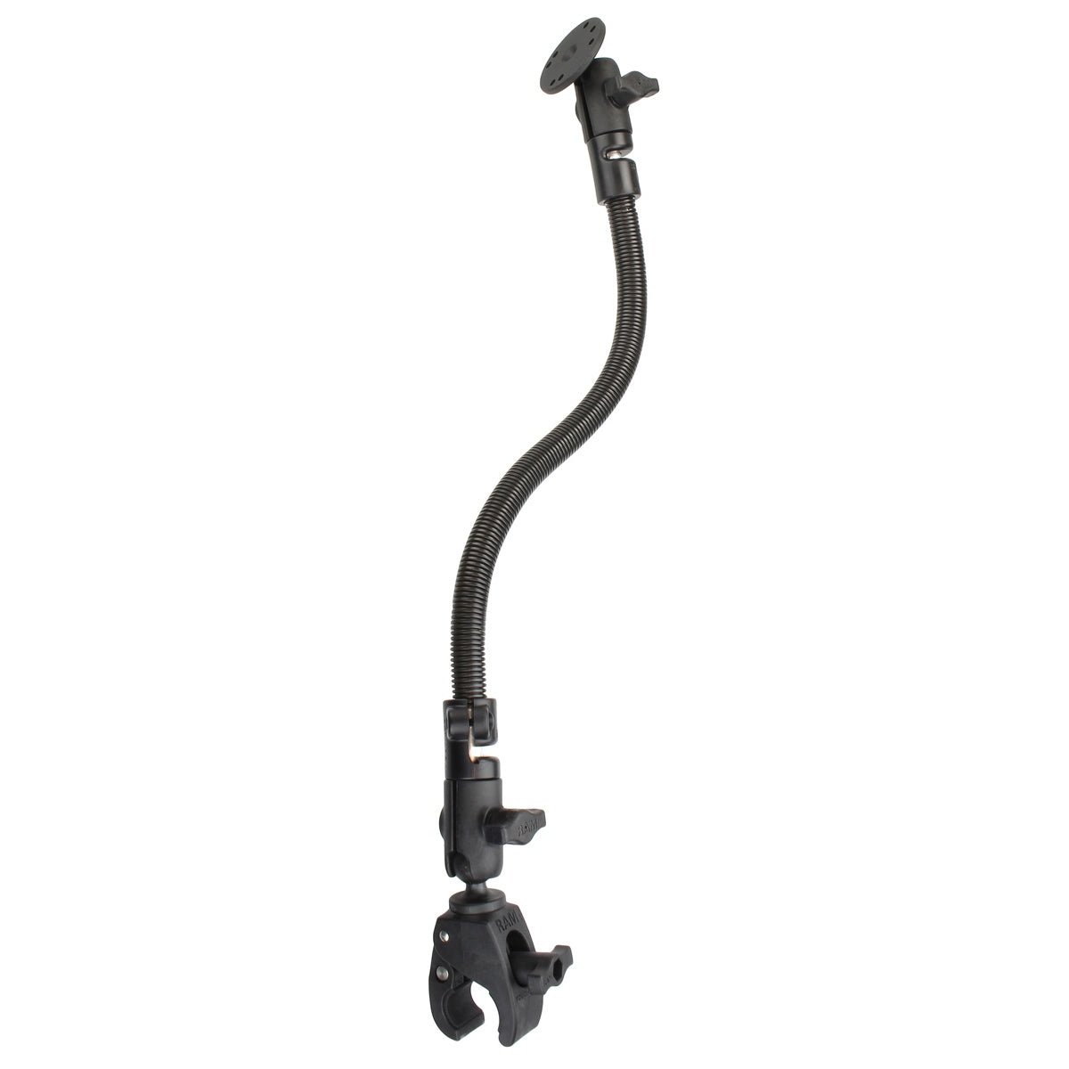 RAM-B-316-400-202U:RAM-B-316-400-202U_1:RAM® Tough-Claw™ Mount with 18" Rod and Round Plate