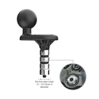 RAM-B-342W-1U:RAM-B-342W-1U_1:RAM® Motorcycle Fork Stem Wedge Ball Base - 12-18mm Holes