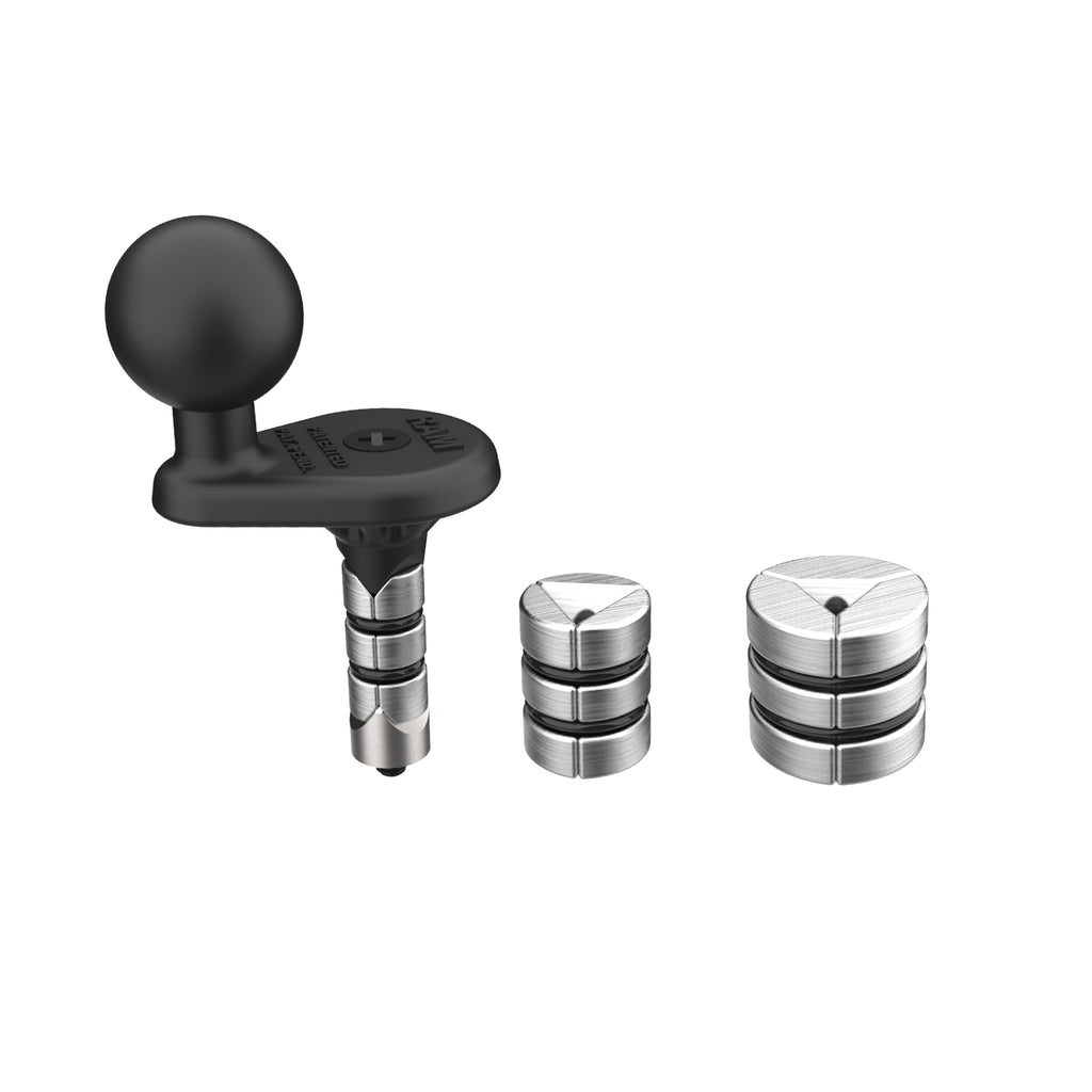 RAM-B-342WU:RAM-B-342WU_1:RAM® Motorcycle Fork Stem Wedge Ball Base - 12-32mm Holes