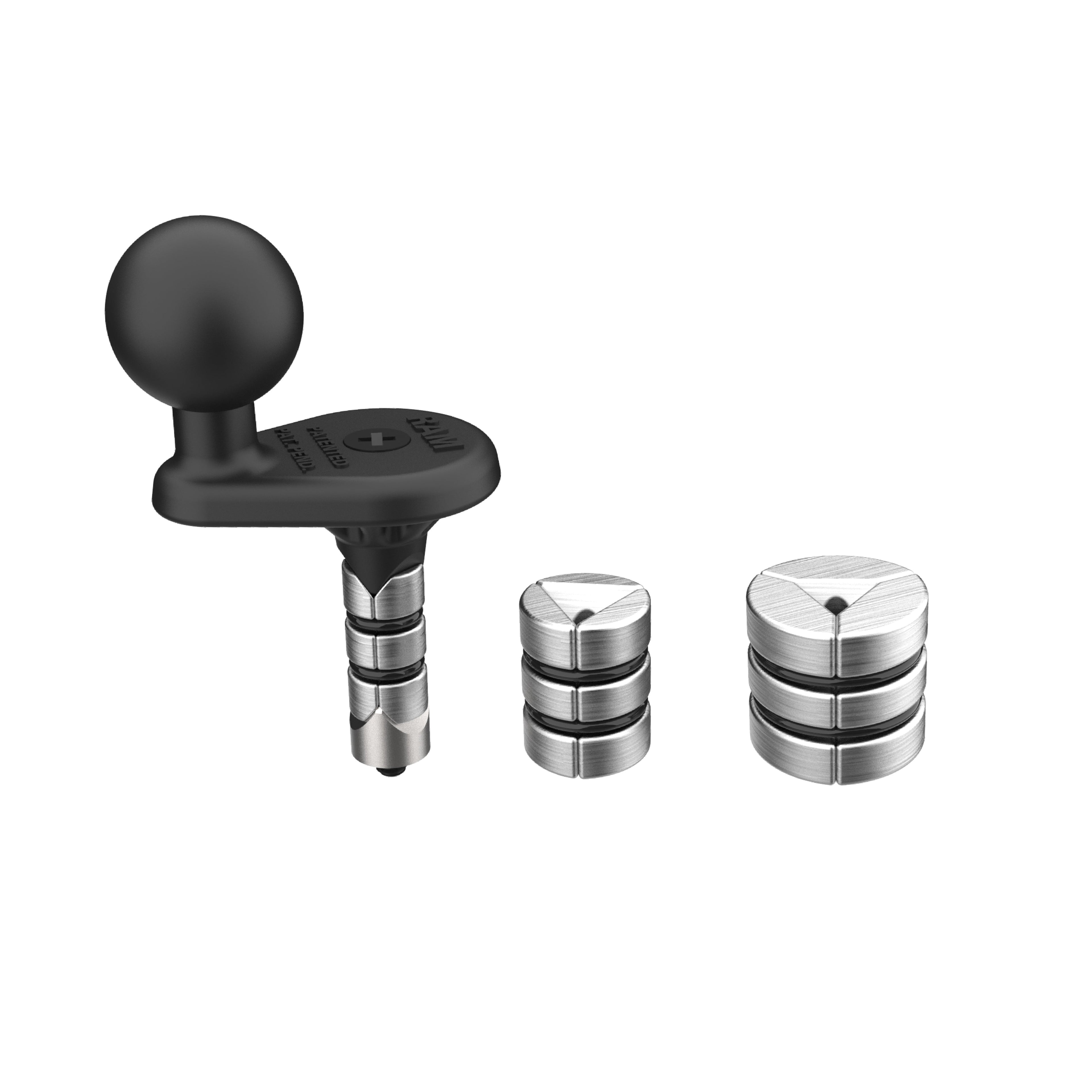 RAM-B-342WU:RAM-B-342WU_1:RAM® Motorcycle Fork Stem Wedge Ball Base - 12-32mm Holes