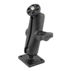 RAM-B-347-366U:RAM-B-347-366U_1:RAM® Double Ball Mount with AMPS Plate and 1/4"-20 Action Camera Adapter
