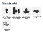 RAM-B-347-379-252050-K5-MTV3U:RAM-B-347-379-252050-K5-MTV3U_1:RAM® Dashboard Mount for Motive AIDC+ Dashcam