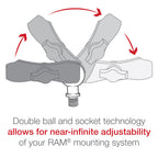 RAM-B-349U:RAM-B-349U_1:RAM® Ball Adapter with M10-1.25 Threaded Post