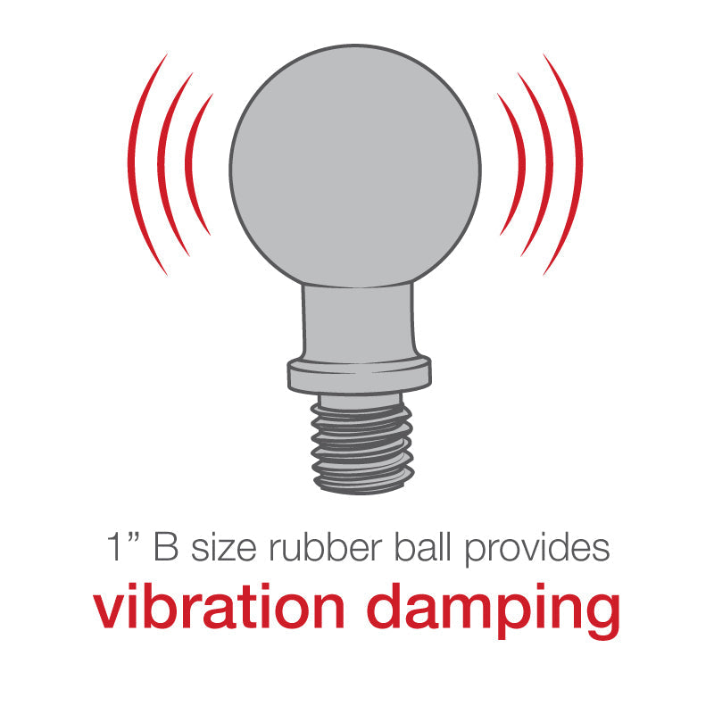 RAM-B-349U:RAM-B-349U_1:RAM® Ball Adapter with M10-1.25 Threaded Post