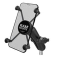 RAM-B-367-UN10U:RAM-B-367-UN10U_1:RAM® X-Grip® Large Phone Mount with Motorcycle Handlebar Clamp Base